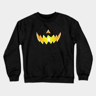 Jack O Lantern Pumpkin Face Mask Jagged (Night) Crewneck Sweatshirt